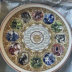 WEDGWOOD MILLENIUM LITERATURE CALENDAR PLATE 1999